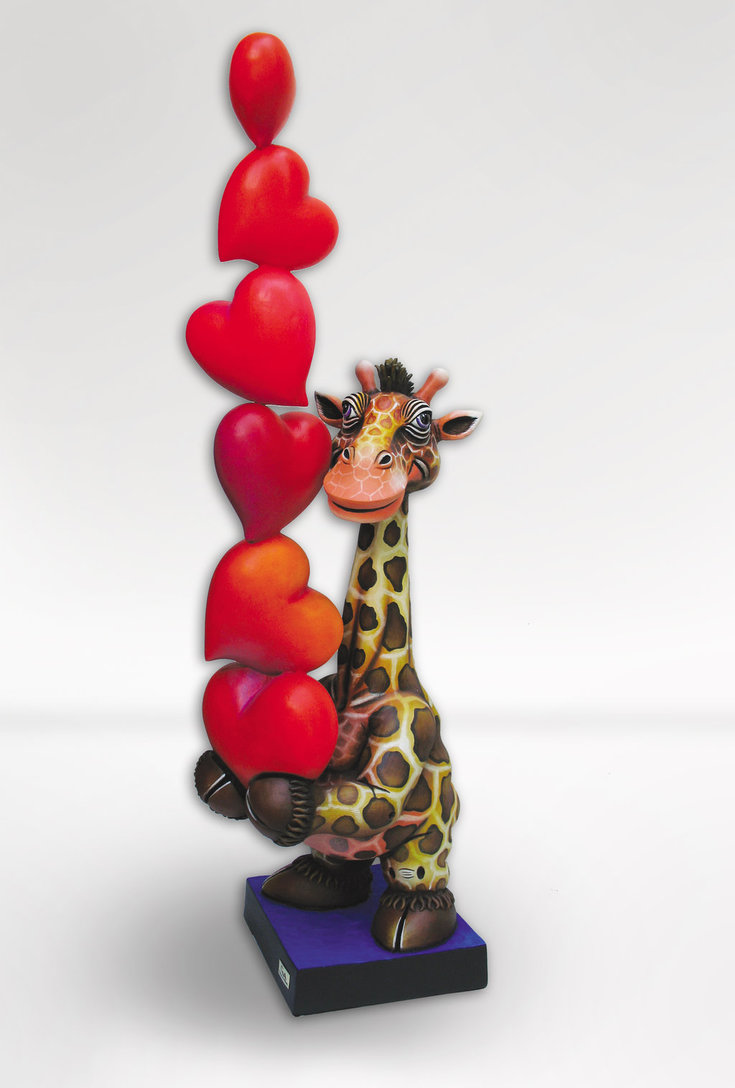 Carlos and Albert Giraffe Hearts - Balancing Act 